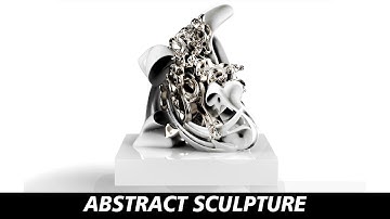 Abstract Sculpture - Sculpting and Keyshot rendering time lapse