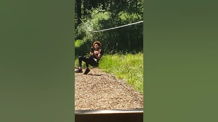 Aubrie zip line bday