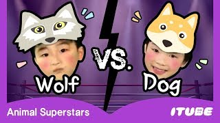 Wolf Vs. Dog Animal Superstars Animal Dance Song Nursery Rhymes & Kids Songs