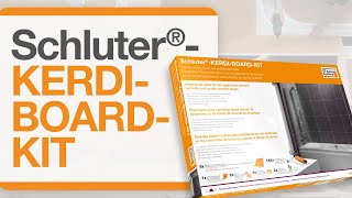 Cómo instalar Schluter®-KERDI-BOARD-KIT