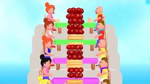 Pancake Run (Android/iOS ) All Levels Gameplay Level 24 - 27