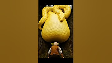 Grandpa Fights the Giant Python to Rescue the Lamb! 🐍 할아버지는 거대한 뱀에게서 양을 구할 수 있을까?#snake #shorts