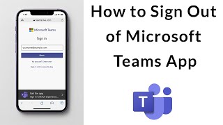 How to Sign Out of Microsoft Teams Application?