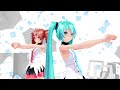 MMD VR Test 182 [VR180][CALL ME CALL ME][重音テト/初音ミク]