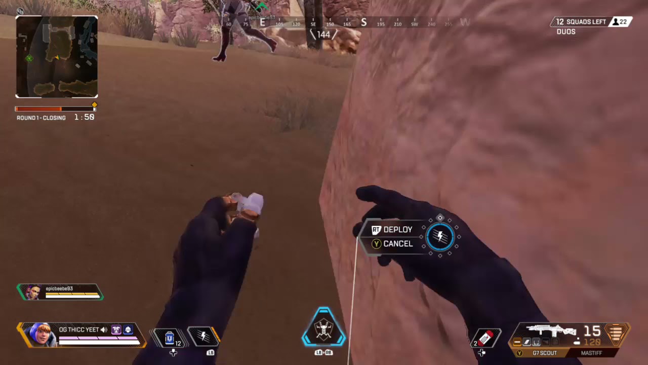 Wattson testing the hitbox of Loba's ass