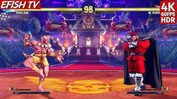 Dhalsim vs M. Bison (Hardest AI) - Street Fighter V