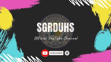 SGRDUHS Official YouTube Channel