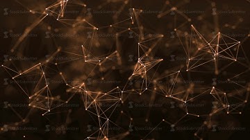 4k abstract loop color geometrical background with lines and dots