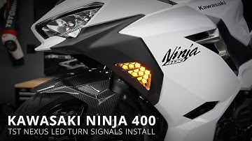 How to install TST Nexus LED Front Turn Signals on a 2018+ Kawasaki Ninja 400 by TST Industries
