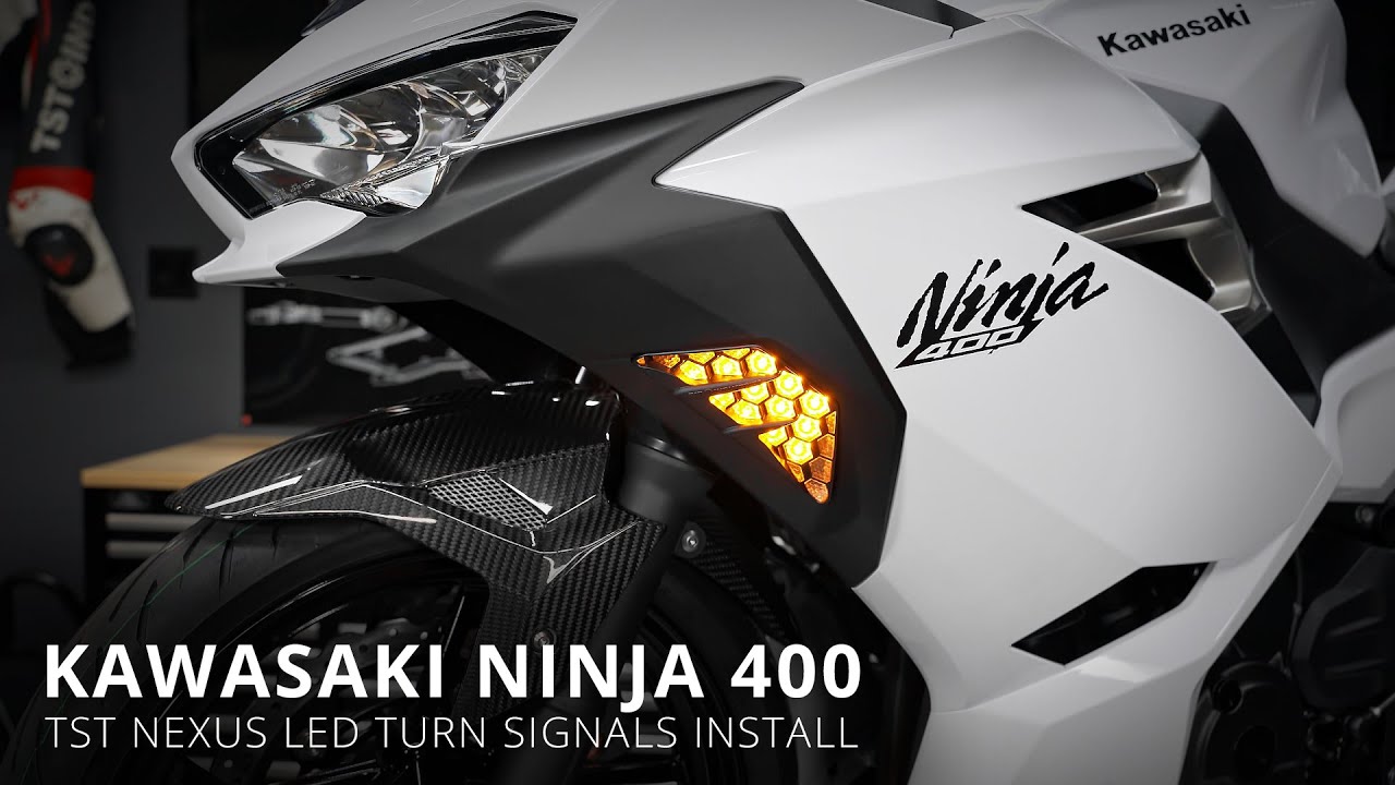 4x Carbon LED Signal Light Indicators 4 Kawasaki Ninja 300R Z800 Z1000