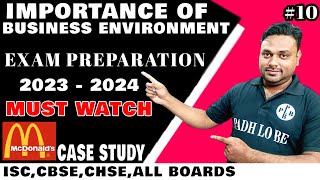 Importance of business environment | McDonalds case study | Class 12 | #mcdonalds #allboards #PLB
