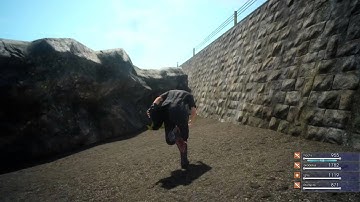 FINAL FANTASY XV Episode Duscae - Barrier Glitch (and Titan)