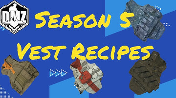 DMZ - Season 5 Vest 🦺 Barter Recipes & benefits under 60 seconds
