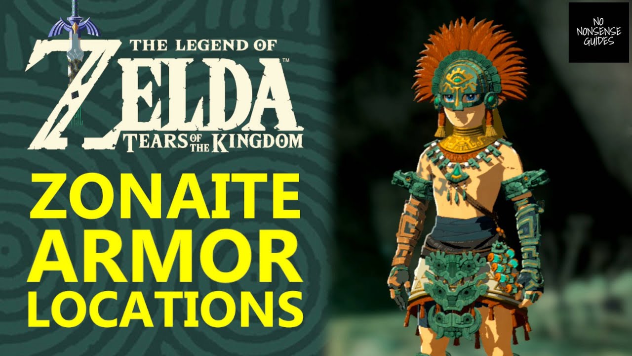 Zonaite Armor Locations in Zelda Tears of Kingdom - Energy Up Armor Set