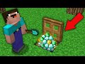 Minecraft NOOB vs PRO: NOOB FOUND EPIC TREASURE UNDER SECRET TRAPDOOR! Challenge 100% trolling