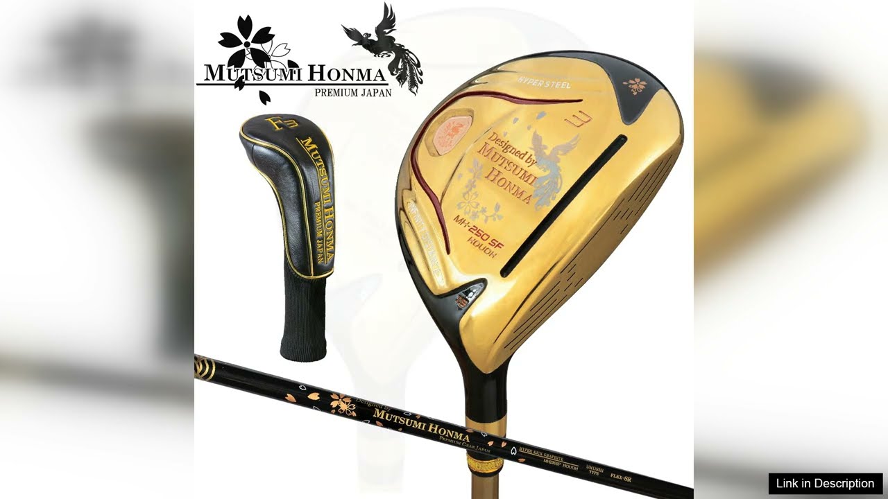 Mutsumi Honma Golf Fairway Wood 5W 18deg MH250SF graphite Flex 