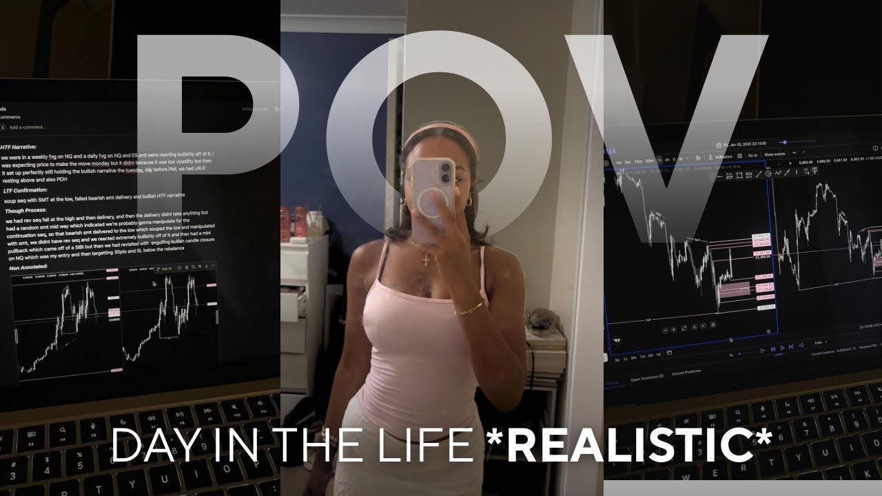 day in the life of a day trader (learning phase) - YouTube