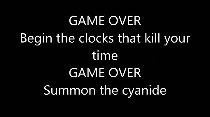 DA Games - Game Over - FNAF  Lyrics
