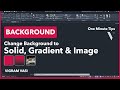 Change Background to Solid, Gradient &amp; Image in AutoCAD | Vigram Vasi