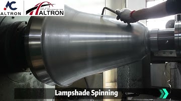 ALTRON Aluminum Lampshade CNC Metal Spinning Machine