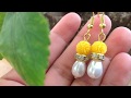 DIY Beaded Dangling Earring