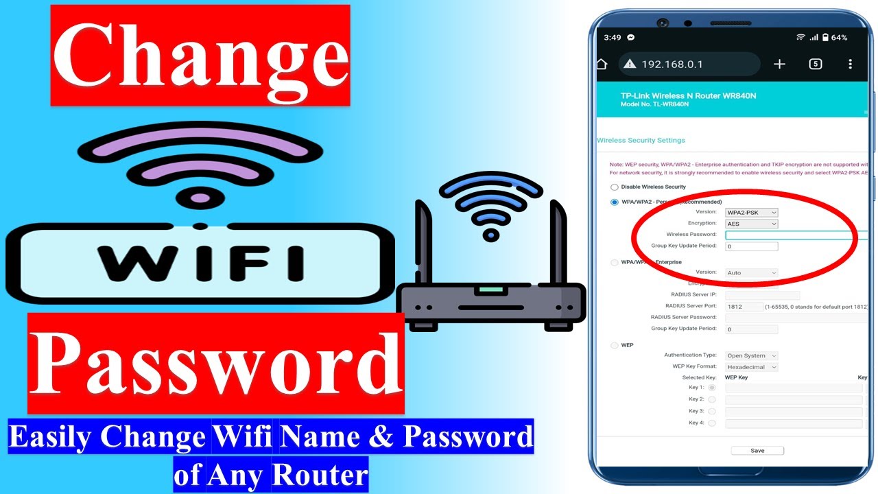 How to Change Wifi Password in Mobile  Wifi Ka Password Kaise Change Kare 2024