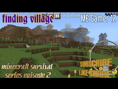 finding village in minecraft survival series episode 2 | ME Gamer 12 ...
