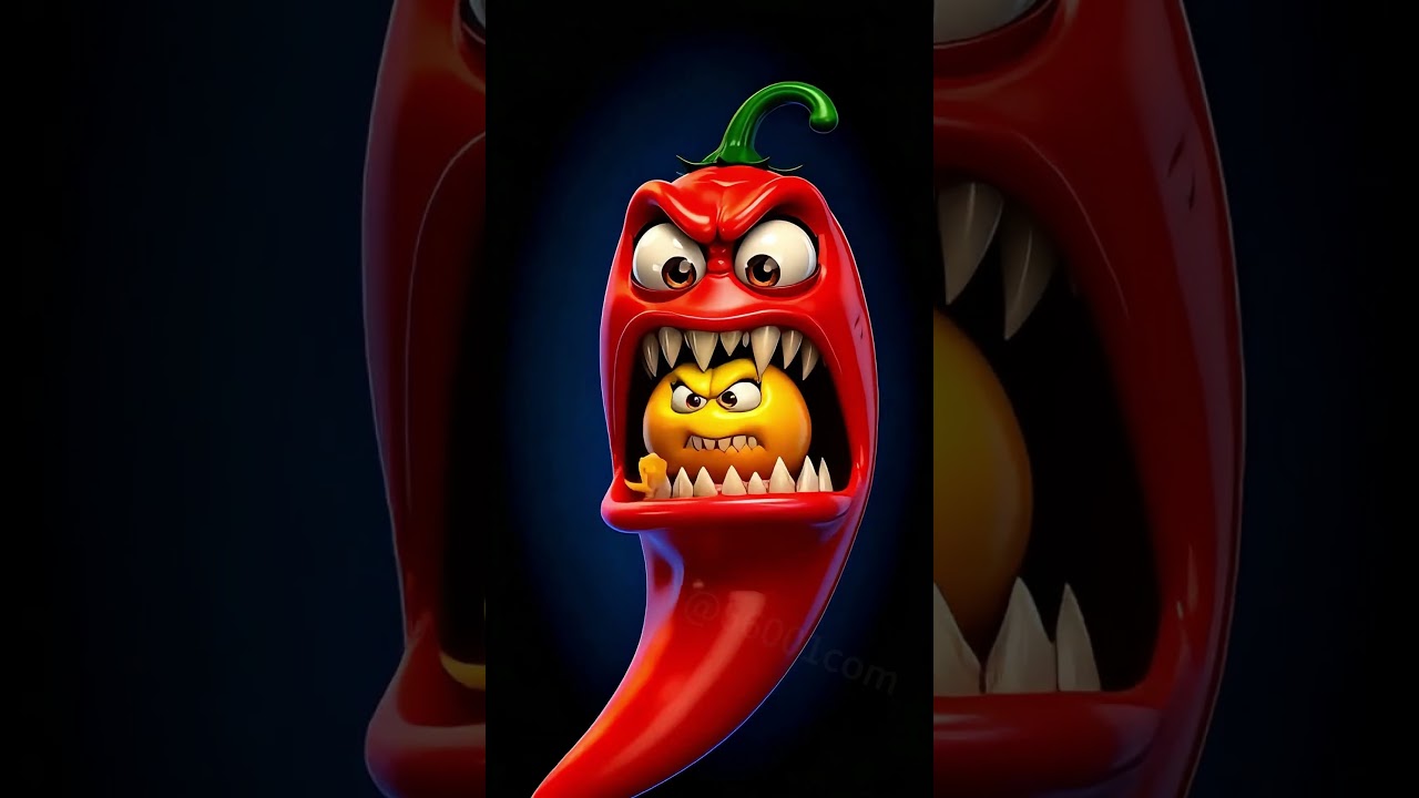 Man eating tomatoes vs Man eating chili pepper 🌶️
