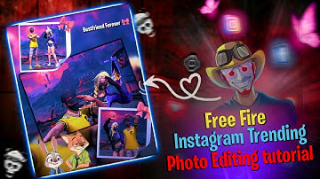 Free Fire Instgram Trending Photo Editing 🗿 || Free Fire Editing tutorial ✨ || @xcaffygmr 