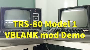TRS-80 Model I VBLANK mod Demo