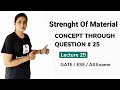 Strength of Materials (SOM) for GATE | CONCEPT THROUGH QUESTIONS #25 | GATE Lectures by Well Academy