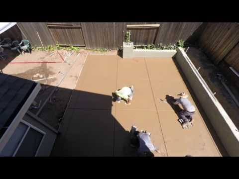 Stamped Concrete patio start to finish