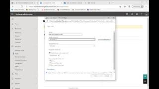 email rule creation on exchange admin center