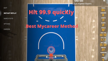 HOW to HIT 99.9 in MYCAREER METHOD NBA 2K20