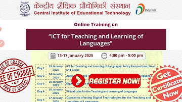 ICT for Teaching and Learning of Language | CIET NCERT Online Training| Quiz Diksha Course Link
