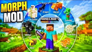 I MORPHED INTO THE MOST POWERFUL MOB! 😱 | Minecraft Mob Morphing Mod