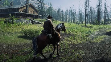 Relaxing Horse Ride in the Rain in Red Dead Redemption 2