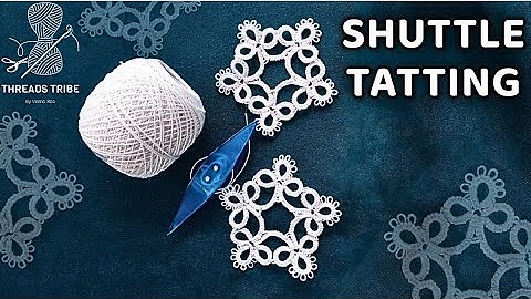 Flower Motif - Shuttle Tatting for Beginners | Complete Step by Step Tutorial #tatting #tattinglace