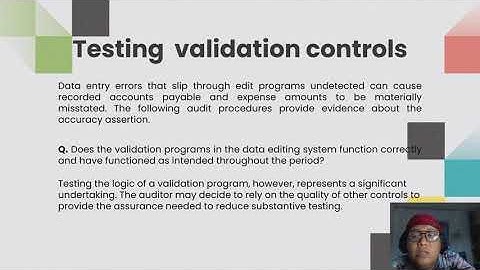 Expenditure Cycle Audit Objectives, Controls and Tests of Controls