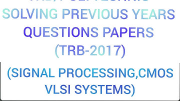 #trb TRB/POLYTECHNIC SOLVING PREVIOUS YEARS QUESTIONS  PAPERS PART 3