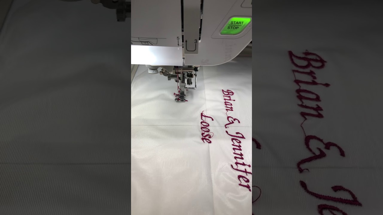 Baby lock Journey embroidery machine YouTube