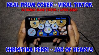 DJ Remix Reggae • Christina Perri - Jar Of Hearts + Lyrics | Real Drum Cover 2021 | Rizael Studio