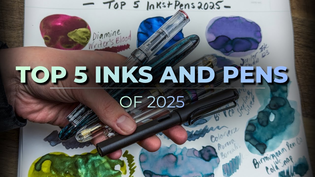 Чернила и ручки 2025 года — чем я пользовался чаще всего?