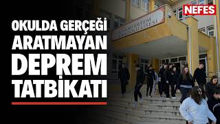 Okulda Gerçeği Aratmayan Deprem Tatbikatı