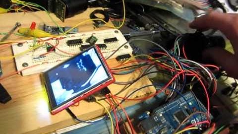 arduino mega with ov7670 cmos sensor and 2.8 tft