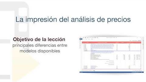 Tutorial de PriMus - La impresión del análisis de precios - ACCA software
