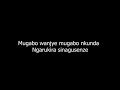 SINDAGIRA UNSANGE BY THÈOPHILE NTIBAHANANA (VIDEO LYRICS)