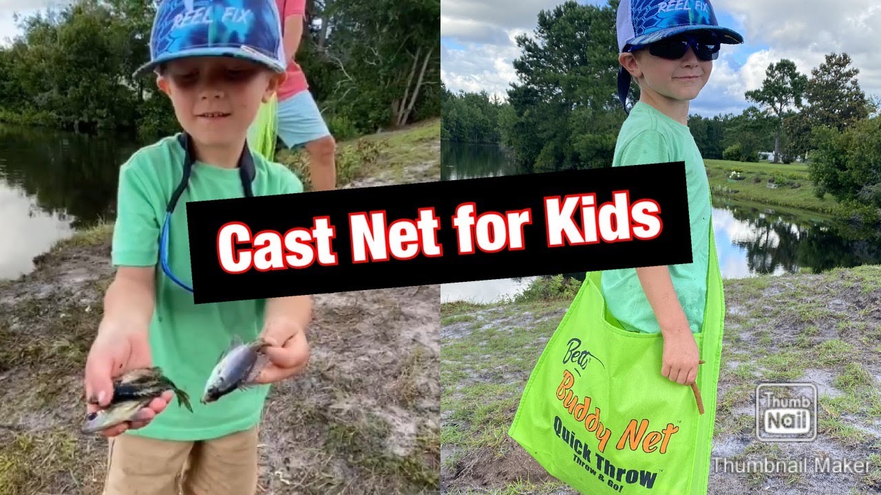 How To Throw A Cast Net For Kids, Bett's Buddy Cast Net