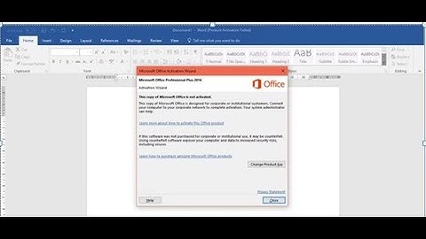 sửa lỗi office 2010 2013 2016 product activation failed cực kì đơn giản