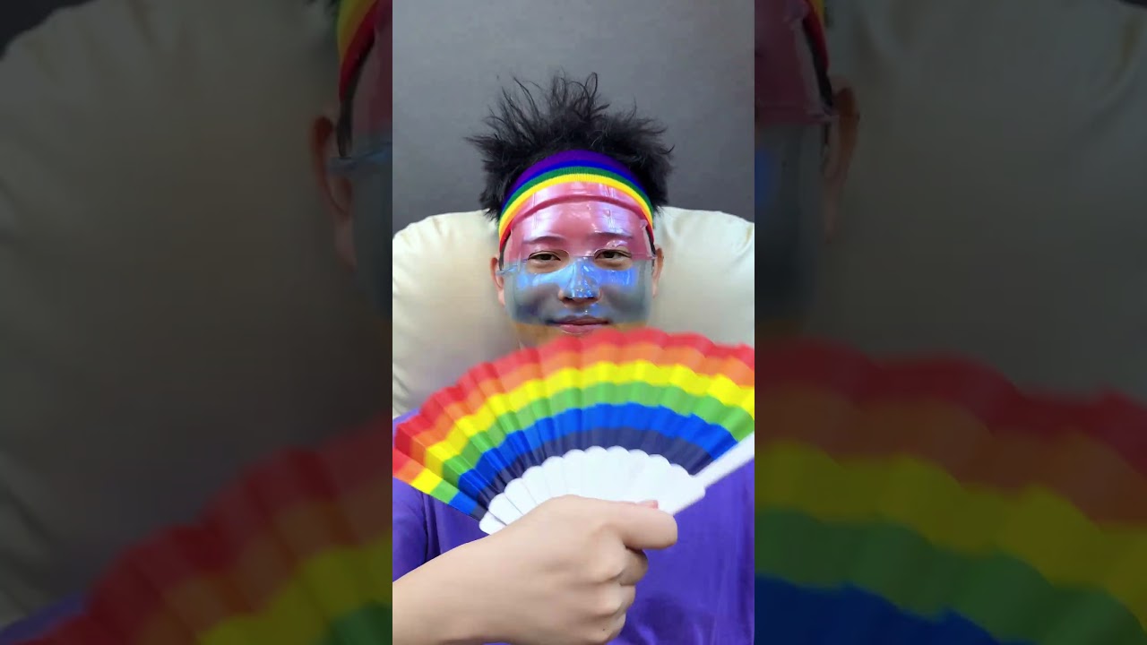 Rainbow color skin care ~ # immersive skin care # rainbow # decompression